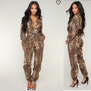 Leopard Jumpsuit - NWOT (Scary Spice Costume)